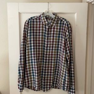Haupt plaid shirt, size large, excellent condition, never worn